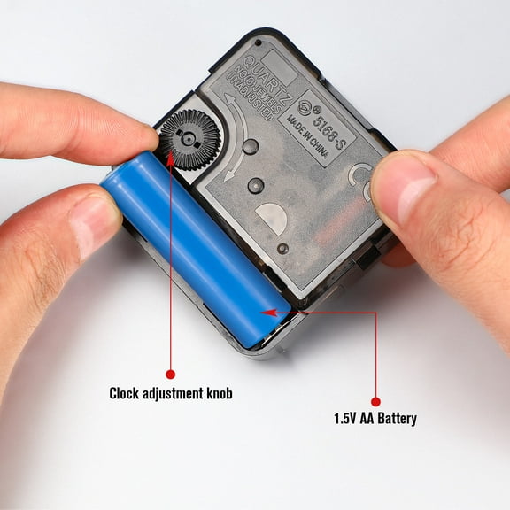 Dytern DIY Quartz Wall Clock Movement Mechanism Battery Powered Clock Accessory for DIY Clock Replacement