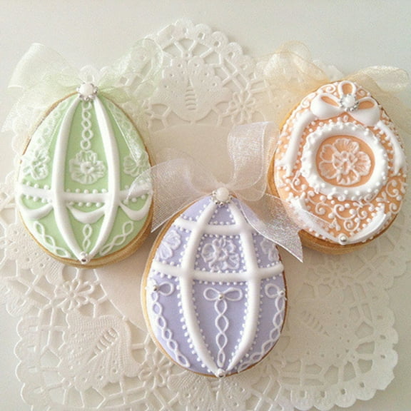 Dytern DIY Stainless Steel Cookie Cutter Molds Egg Shape DIY Chocolate Moulds Baking Mould