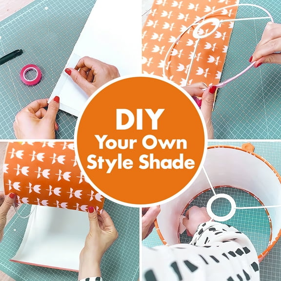 Dytern DIY Sturdy Metal Frame for Lampshade Making Lampshade Accessory Frame DIY Round Lampshade Frame