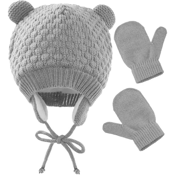 WRISTBIQUE Hat and Gloves Set Acrylic Fiber for Children Christmas 1 Set