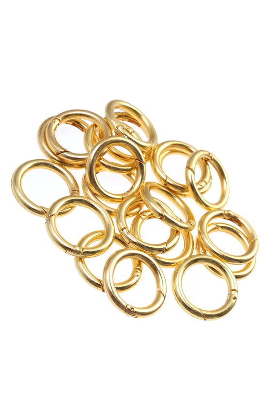 Jewelry Making 20 Pcs Zinc Alloy Open Jump Rings Split Key Ring Polished Plated Spring Rings Jewelry Making Findings 4.0x28MM (Golden)