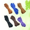 thumbnail image 1 of Dytern Jewelry Making 6pcs 5 Meters 3mm Flat Faux Leather Jewelry Cords Rope for Bracelet Necklace Making(Brown, Purple, Sapphire, Black, Yellow and Coffee), 1 of 10