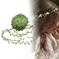 thumbnail image 1 of Dytern Party 1 Roll 20 Yards Crafts Leaf Wreath Garland Artificial Leaves Vines for Home Wedding Wall Crafts Party Decor (Green), 1 of 10