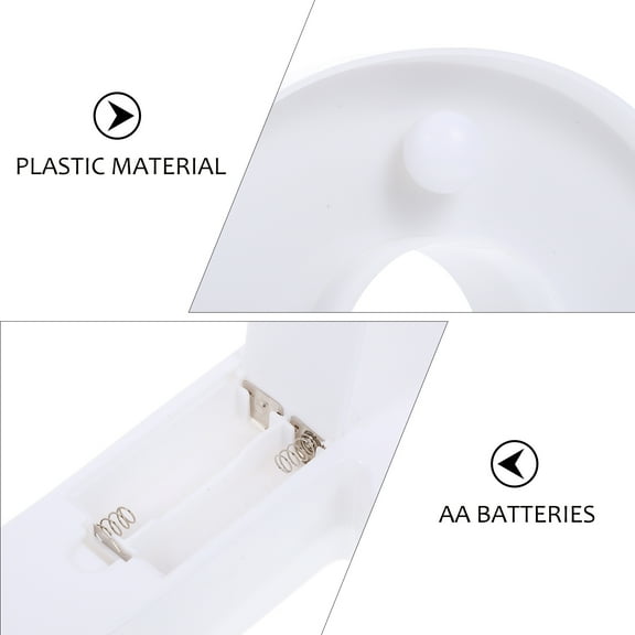 Dytern Party 1 Set Light up Numbers 520 Number LED Light Decorative Number LED Light for Party