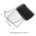 thumbnail image 1 of WRISTBIQUE Black Organza Ribbons for Chairs Wedding Affairs 10Pcs 10.8x7.1x0.04in, 1 of 10