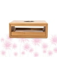 thumbnail image 1 of Dytern Party 1PC Tea Pot Bamboo Base Drawer Design Practical Bamboo Base Heating Base for Home Office Tea Party (Without Candle), 1 of 10