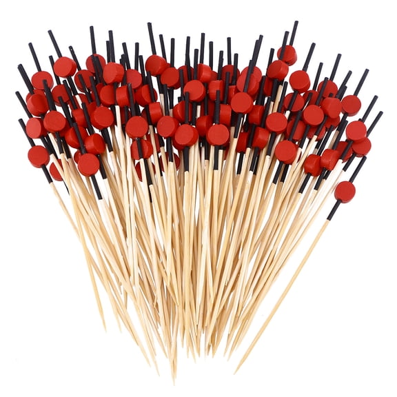 WRISTBIQUE Cocktail Picks Bamboo Party Supplies Cocktail Lovers 200Pcs 4.7In