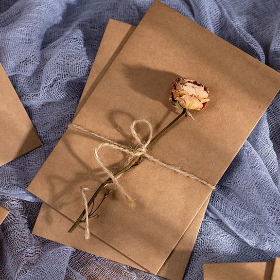 Dytern Party 30Pcs Kraft Envelopes Invitation Envelopes Kraft Paper Envelopes for Gift Cards Birthday Party