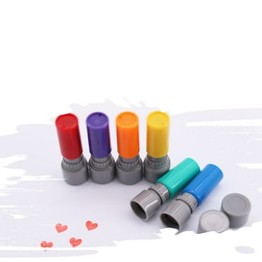 Dytern Party 3Pcs Cartoon Toy Seal Stamper Set Loving Heart Pattern for Kid Arts Crafts Paper Drawing Play Party Favor Gifts (Random Color)