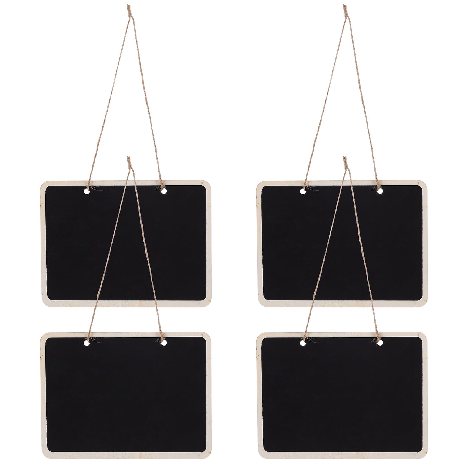 Dytern Party 4 PCS Mini Chalkboards Rectangular Hanging Blackboard