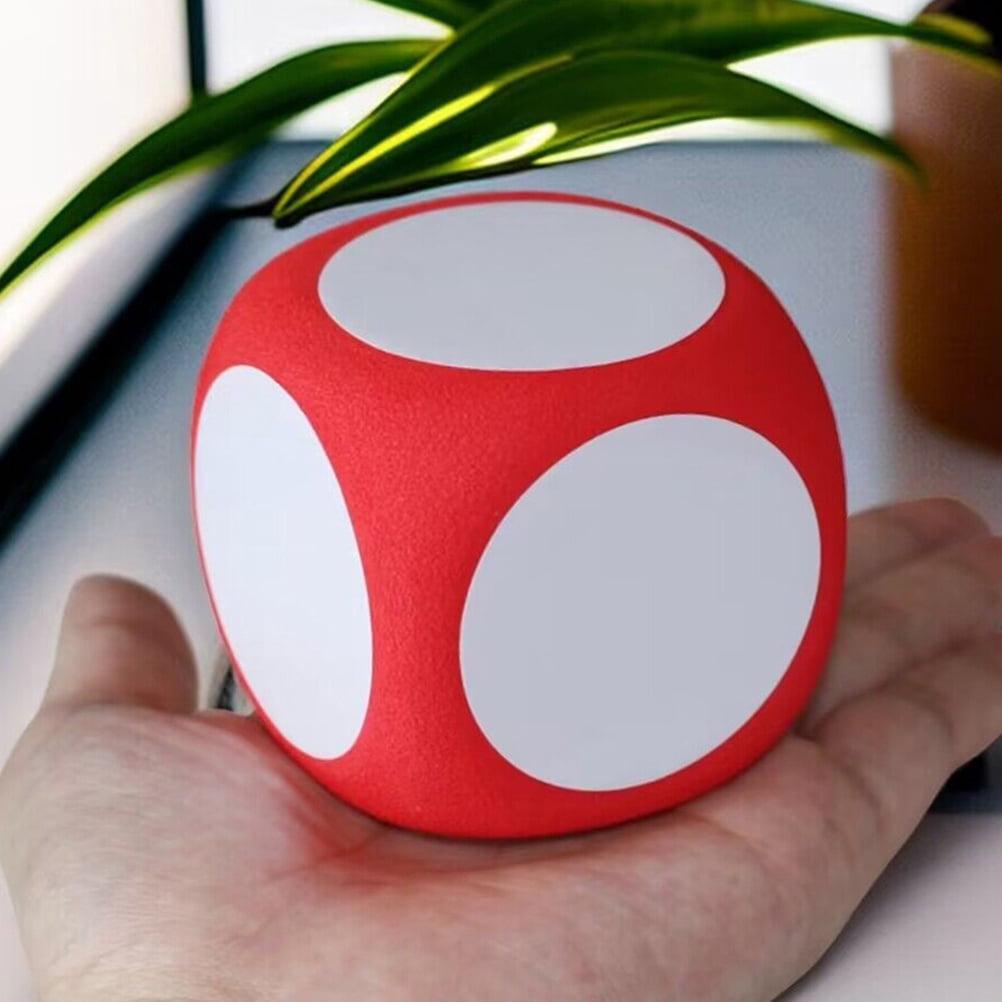 Large Blank Dry Erase Dice - 10cm Foam Dice For Classroom Games, DIY Party Props, Teaching Math & Learning Activities