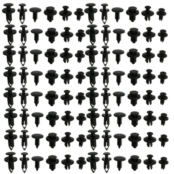 Dytern 190pcs Plastic Rivet Clips Auto Fastener Push Pin Car Trim Panel Retainer Clips 0.79 Inch for Vehicle
