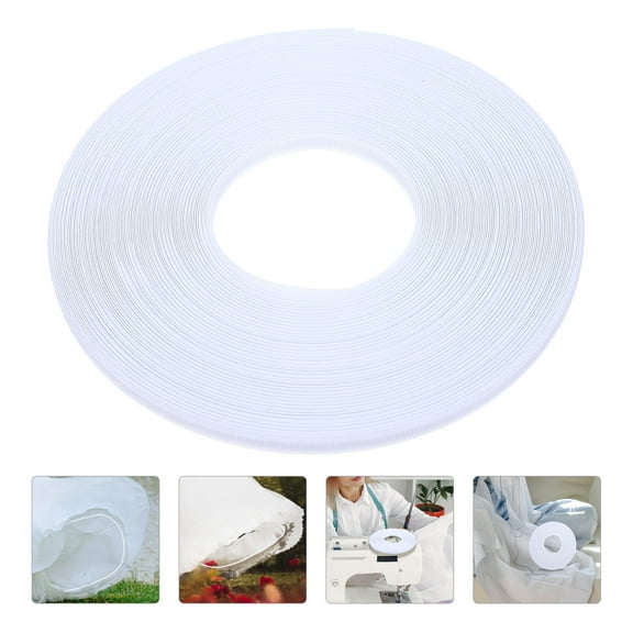 Dytern Wedding 1 Roll of Wedding Dress Braid Webbing Belt Clothing Shaping Accessory (White)