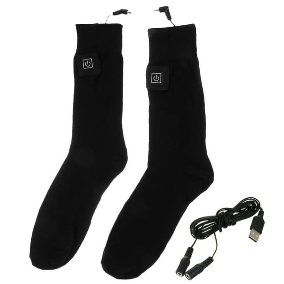 Dytern Winter,1 Pair Intelligent Heated Stocking Practical Cotton Heating Sock (No Battery)
