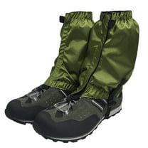 Dytern Winter,1 Pair Snow Gaiters Lightweight Waterproof Ankle Gaiters for Outdoor Hiking Walking Climbing (Dark Green)