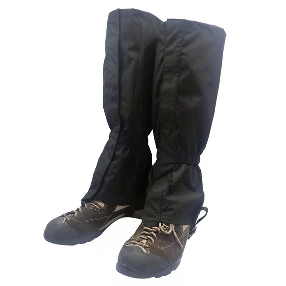 Dytern Winter,1 Pair Waterproof Breathable Wearable Outdoor Skiing Climbing Hiking Snow Leg Gaiters Boot Covers Protectors (Black)