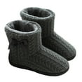 thumbnail image 1 of Dytern Winter,1Pair Winter Women Home Boots Thicken Non-skid Warm Boots Knitted Shoes, 1 of 10
