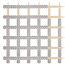 Dytern Xmas 12pcs Wooden Candy Sticks Multi-function Cake Sticks Rhinestone Lollipop Sticks