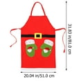 thumbnail image 1 of Dytern Xmas Christmas Theme Apron Kitchen Restaurant Dinner Apron for Cooking Baking Barbequing (Glove), 1 of 10