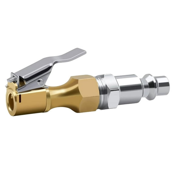 Dytern air chuck clip Quick Connect Air Chuck Closed Flow Metal Air Chuck For Tires Locking Tire Air Chuck With Conversion Fitting Air Compressor Accessories,3.15"X0.67"X0.67"