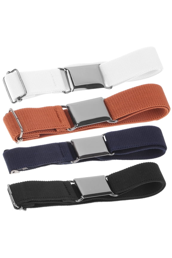 belt for kids 4pcs Kids Girl Belts Toddler Boy Belts Elastic Waist Belts Stretchy Waist Belts,21.26"X1.3"X0.51"