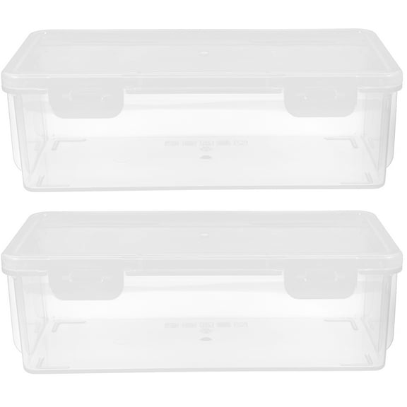 Dytern bread holder 2pcs Bread Container Clear Bread Box Airtight Bread Box Bread Keeper Bread Loaf Storage Container,7.48"X3.74"X2.36"