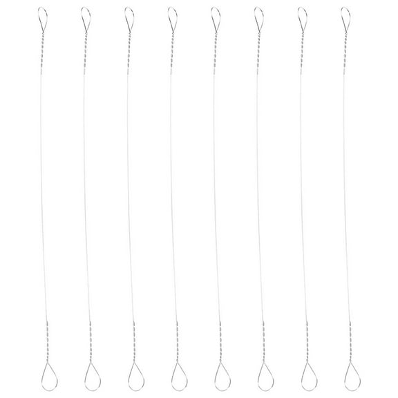 Dytern cheese wire 8pcs Cheese Wire Slicer Handmade Cheese Cutting Wire Ham Cutting Stainless Steel Replacement Wire,5.71"X0.16"X0.04"