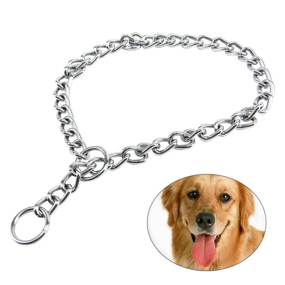 Dytern choke collar Extra Heavy Chain Dog Training Choke Pet Dog Collar with Link 1.6mm * 30cm,11.81"X0.06"X0.06"