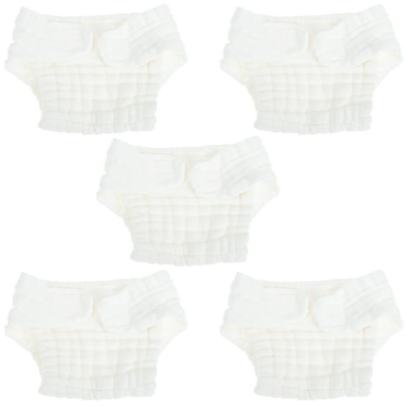 Dytern cloth diapers 5Pcs Cloth Washable Reusable Cotton Newborn,14.57"X10.63"X0.2"