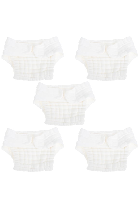 cloth diapers 5Pcs Cloth Washable Reusable Cotton Newborn,14.57"X10.63"X0.2"