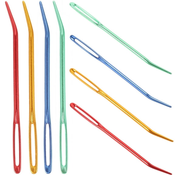 Dytern crochet needle 8pcs Household Darning Needles Multi-use Large-Eye Blunt Needles Multi-function Sewing Needles,2.76"X0.08"X0.08"
