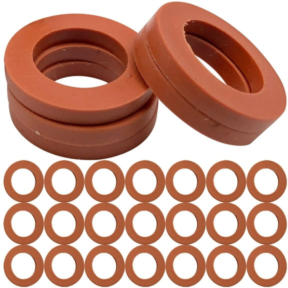FRCOLOR 100Pcs Rubber Washers for Garden Hose Seals Compatible with All Standard 3/4inch Fittings