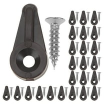 Dytern glass retainer clip 50pcs Versatile Glass Fixing Clamps Glass Door Retainer Clips Mirror Clips Cabinet Glass Retainer Clips Glass Fixing Clamp With Screws,0.94"X0.47"X0.31"