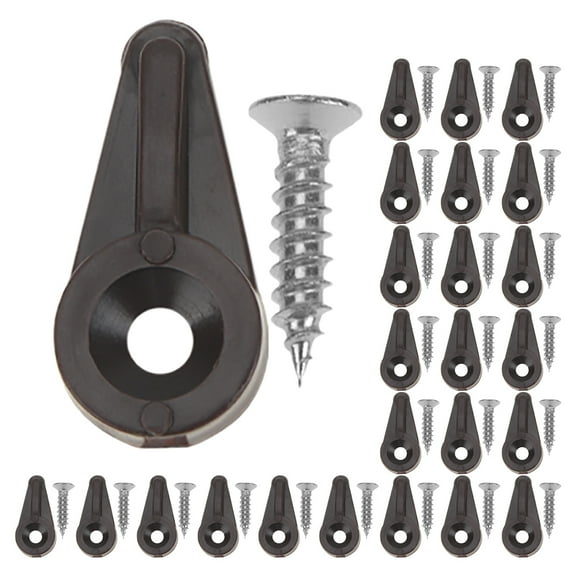 Dytern glass retainer clip 50pcs Versatile Glass Fixing Clamps Glass Door Retainer Clips Mirror Clips Cabinet Glass Retainer Clips Glass Fixing Clamp With Screws,0.94"X0.47"X0.31"