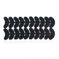 Dytern heel cushion Heel Plates 20Pcs Anti- skid Shoe Heel Taps Shoe Repair Pad Replacement Toe Plates for Shoes ( Black ),2.17"X1.1"X0.12"