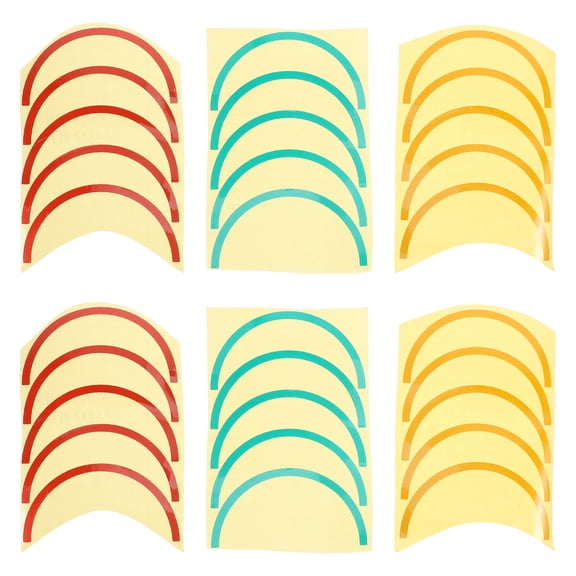Dytern meter indication label 6 Sheets Convenient Pressure Identification Label Label Stickers Pressure Instrument Label Sticker Pressure Instrument Decal,3.94"X0.2"(LxW)