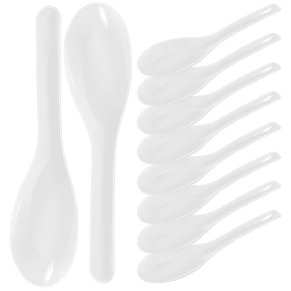 Dytern plastic cutlery 60pcs Plastic Spoons Disposable Utensils Transparent Cutlery Spoons Small Spoons,4.41"X1.1"X0.2"