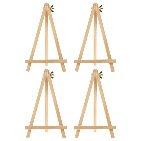 Dytern wood easel 4pcs Tabletop Display Easel Small Easel Wooden Painting Easel Display Tripod Easel,7.28"X4.33"X0.2"