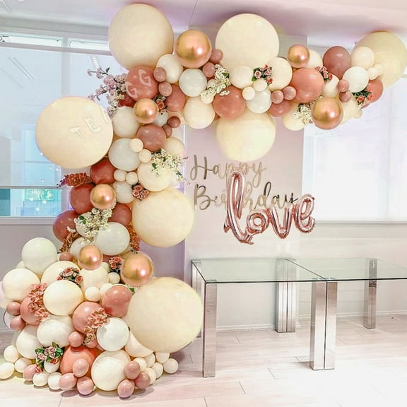 Dznils 105PCS Macaron Pastel Balloon Garland Arch Kit Wedding Baby Shower Party Decor DIY Confetti Balloons for Birthday Party Backdrop Christmas Decor