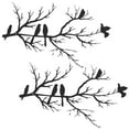 thumbnail image 1 of Dznils 2Pcs Metal Birds Wall Decor Birds on Branch Hanging Metal Wall Art Iron Scroll Sculptures, 1 of 9