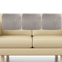 Dznils 3 Pcs Recliner Chair Headrest Cover Polyester Couch Arm Covers Sofa Furniture Protector, Gray