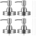 thumbnail image 1 of Dznils 4Pcs Mason Jar Soap Dispenser Lids with Pumps Lotion Dispenser Lids Leakproof Rustproof Hand Soap Pump Lids, 1 of 9
