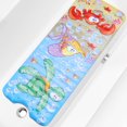 thumbnail image 1 of Dznils Extra Long PVC Bathtub Mat, Cartoon Shower Mat with Suction Cups & Drain Holes, 16" x 40", 1 of 10