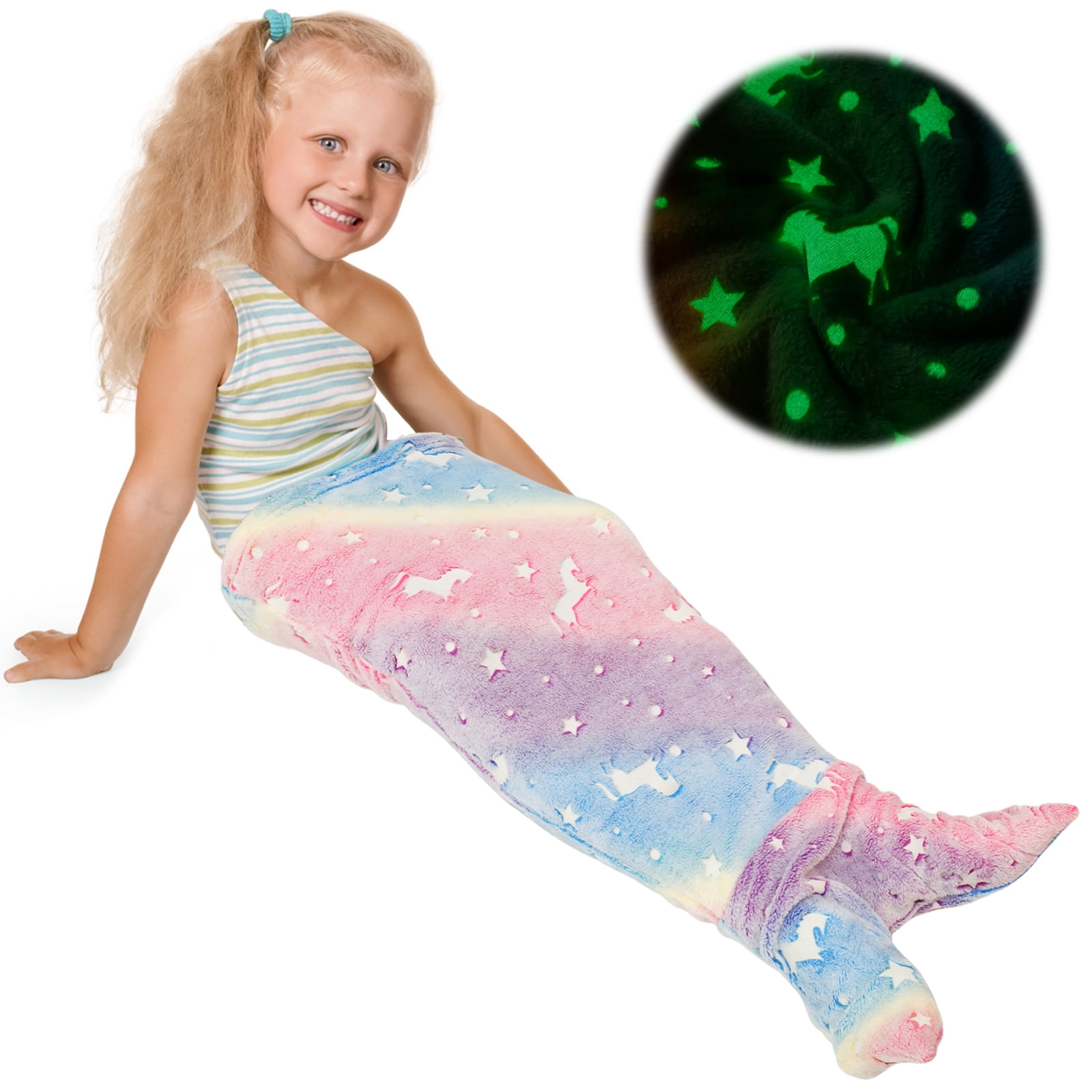 TEMPSA Mermaid Fish Tail Couverture Tapis Canapé Sac Couchage Queue