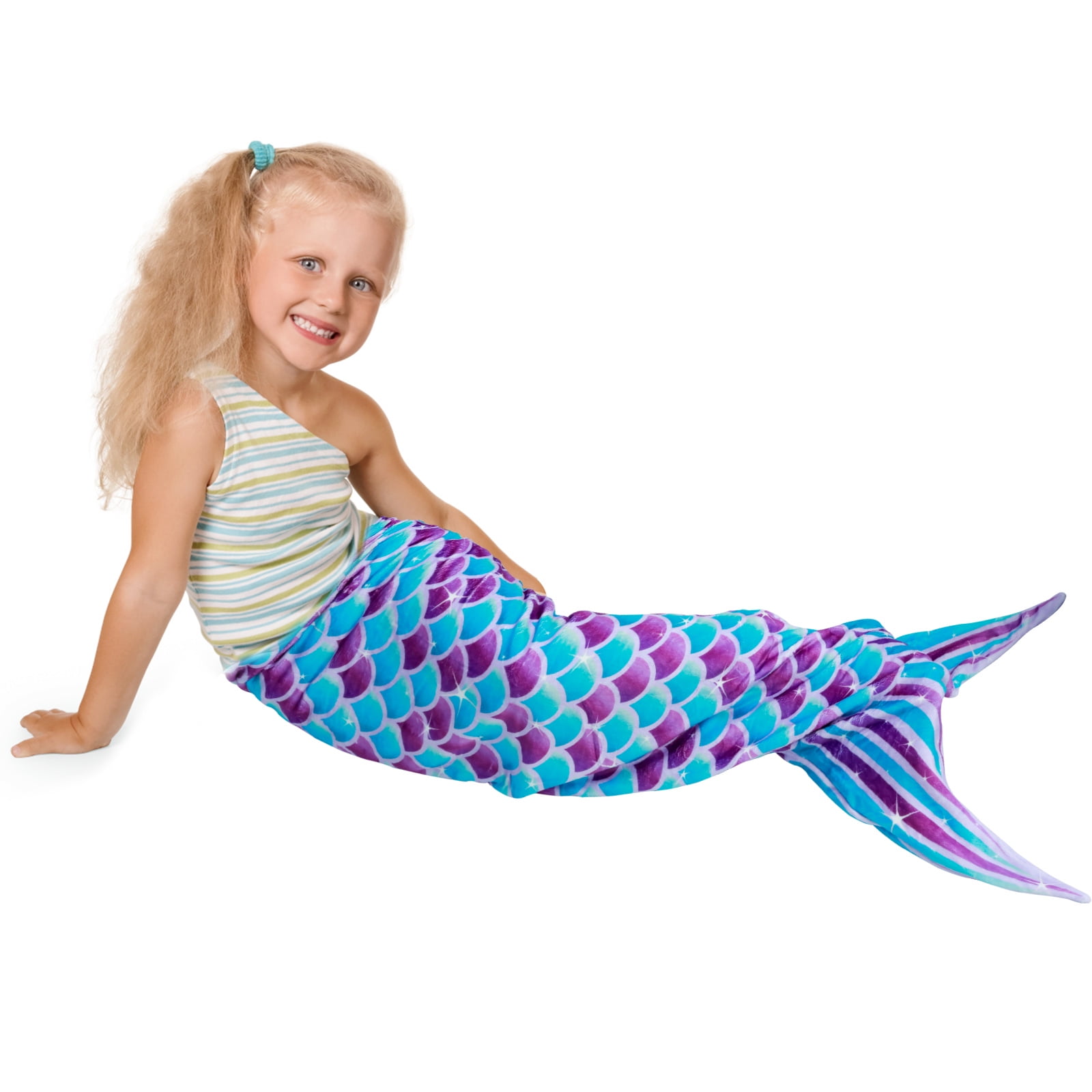 Blue mermaid blanket sale