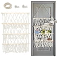 thumbnail image 1 of Dznils Over the Door Organizer, Stuffed Animal Hanging Storage Net, Plush Toy Hammock, White, 1 of 12