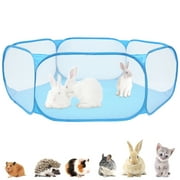Dznils Pet Playpen Portable Open Indoor Outdoor Small Animals Cage Tent Fence for Hamster Chinchillas and Guinea Pigs