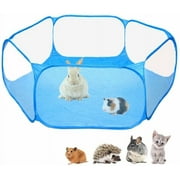 Dznils Pet Playpen Portable Open Indoor Outdoor Small Animals Cage Tent Fence for Hamster Chinchillas and Guinea Pigs