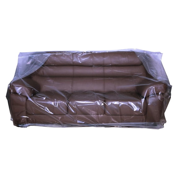 Dznils Plastic Sofa Cover, Waterproof Washable Slipcover for Storage and Moving, Clear