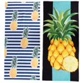thumbnail image 1 of Dznils Printed Microfibre Beach Towels, 35" x 78", Blue Pineapple, 2 Count, 1 of 12